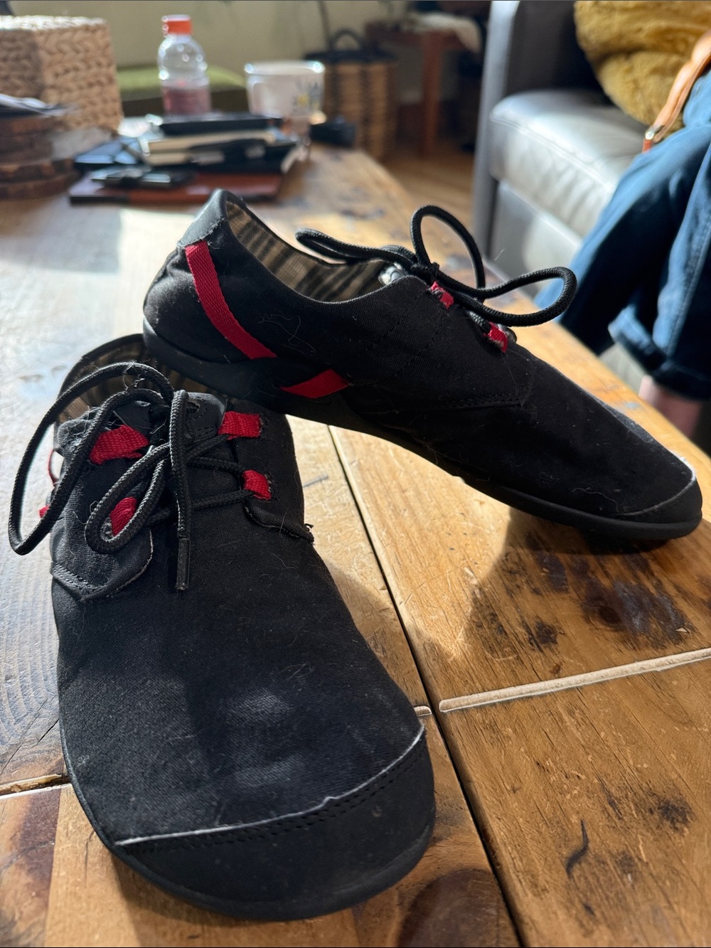 Xero Shoes Hana Minimalist Barefoot Sneakers Black Size 9